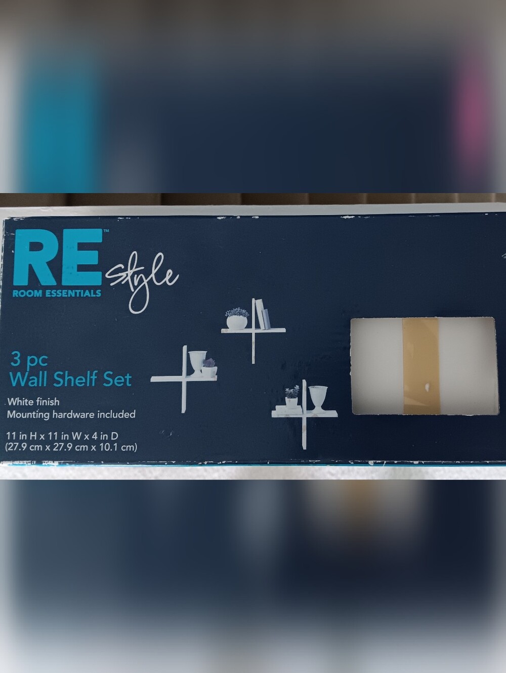 Target RE Style White 3-Piece Wall Shelf Set